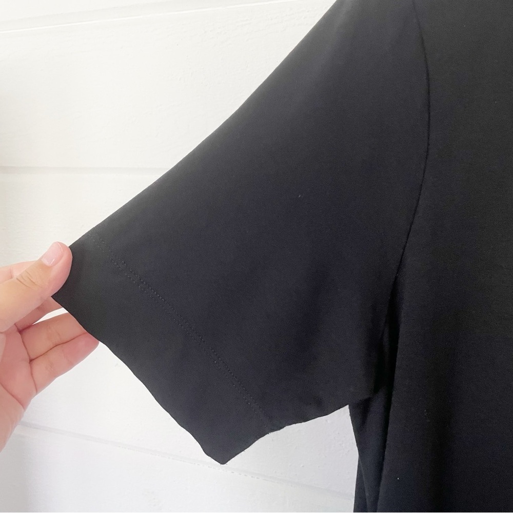 Hatch Maternity The Walkabout Black Short Sleeve Rayon Jumpsuit Size 3 (Large) - Picture 9 of 12